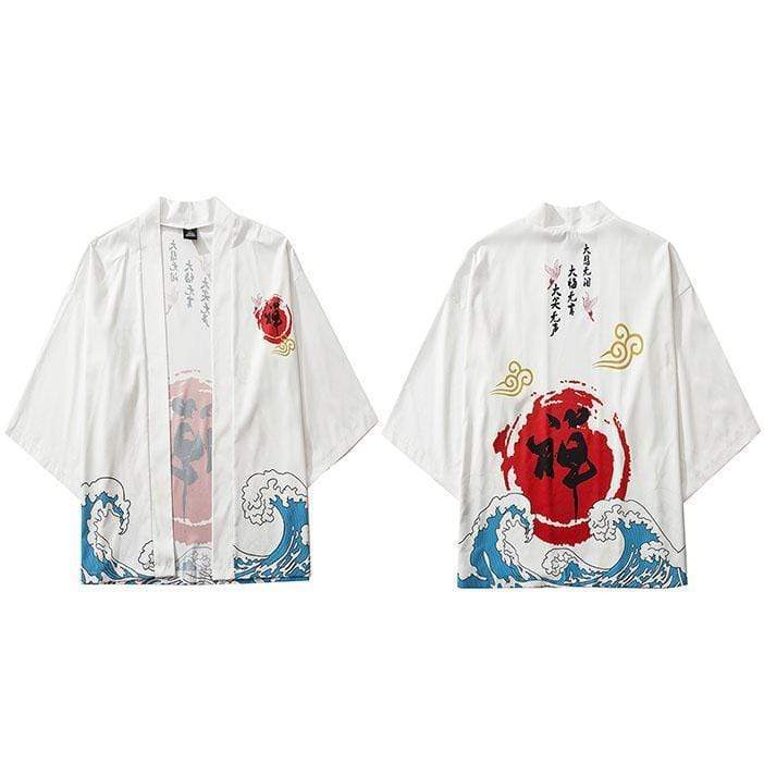 White Japanese Kimono Jacket