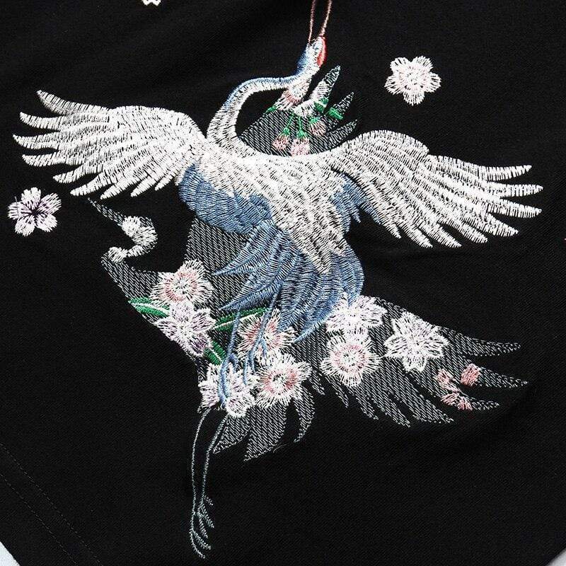 Wonderful Flying Crane T-Shirt </br> Japanese T-shirt
