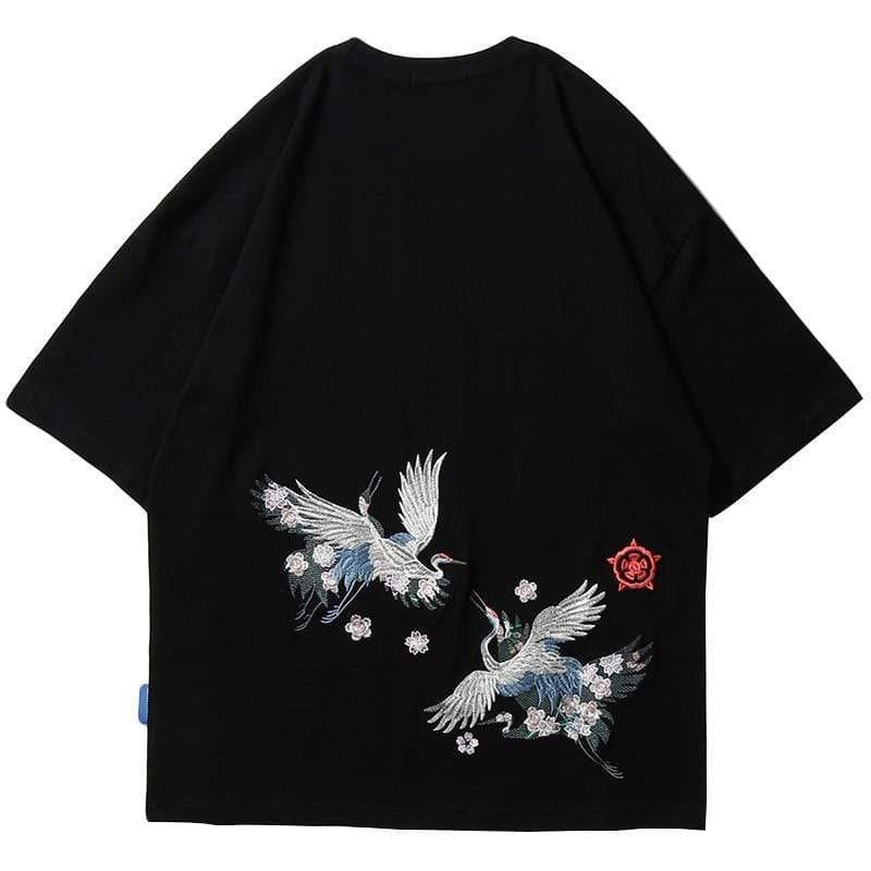 Wonderful Flying Crane T-Shirt </br> Japanese T-shirt