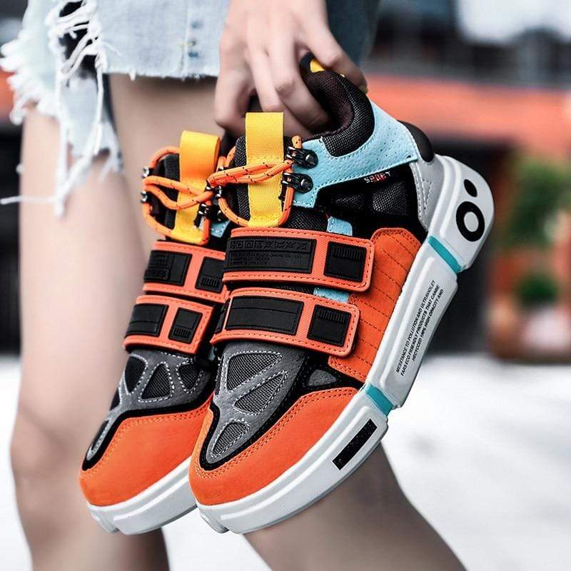 X Brand Fashion Outdoor Colorful Platform Men‘s Casual Shoes Comfortable Microfiber High top Men Sneakers Zapatillas Hombre 2020