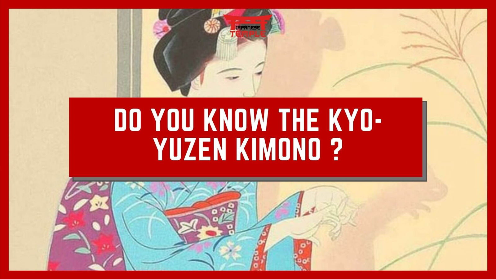 Kyo-yuzen kimono