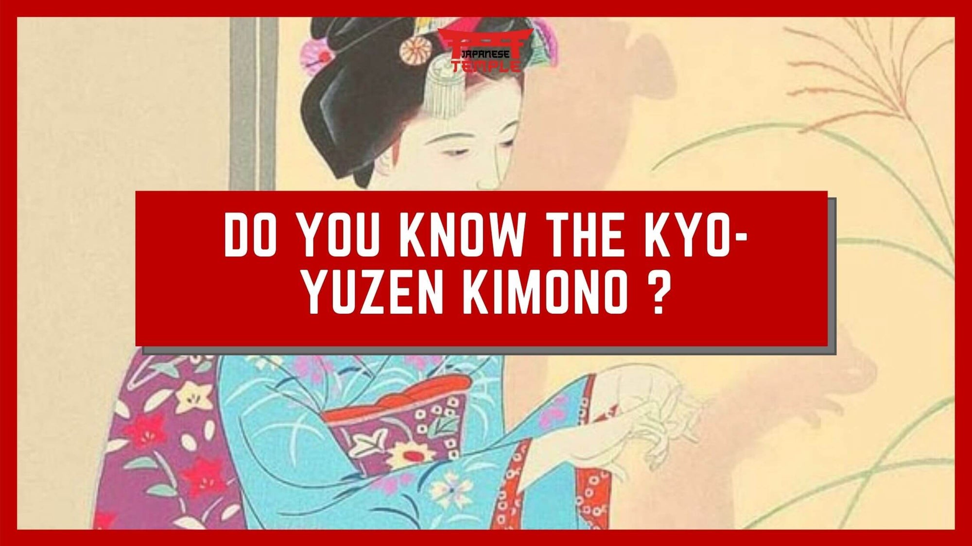 Kyo-yuzen kimono