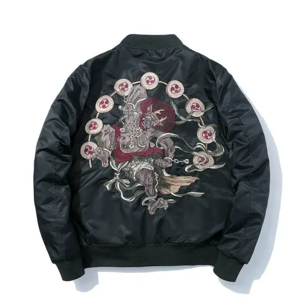 Cherry Blossom Fresh Hoods Tiger Sakura Bomber Jacket