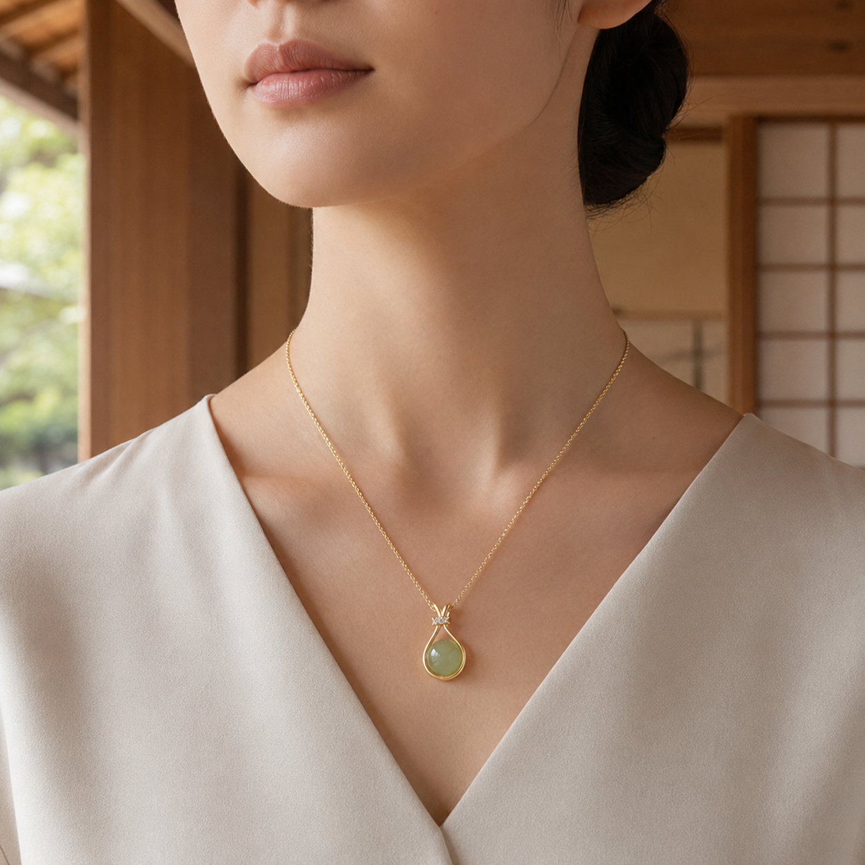Women’s Green Jade Necklace