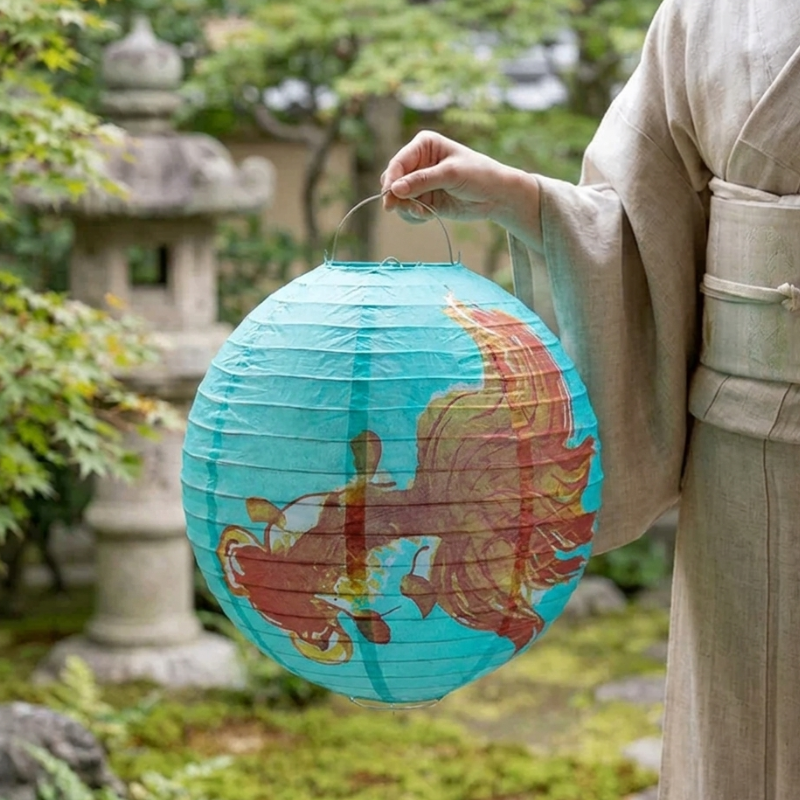 Japanese Flower Paper Lantern