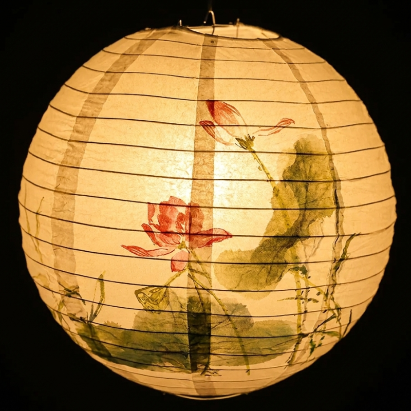 Japanese Lotus Paper Lantern
