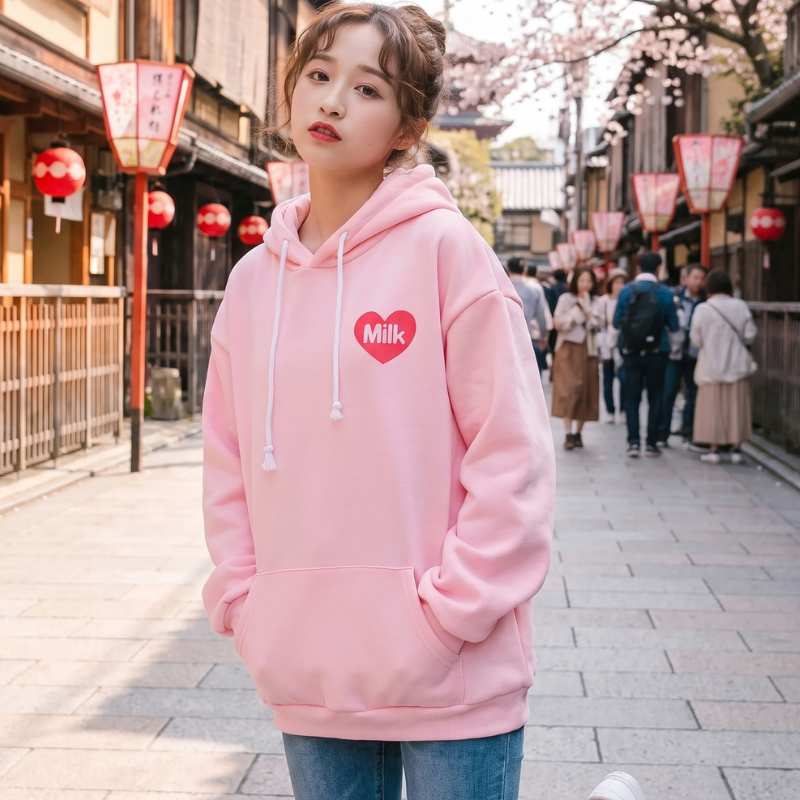 Kawaii Milk Carton Hoodie