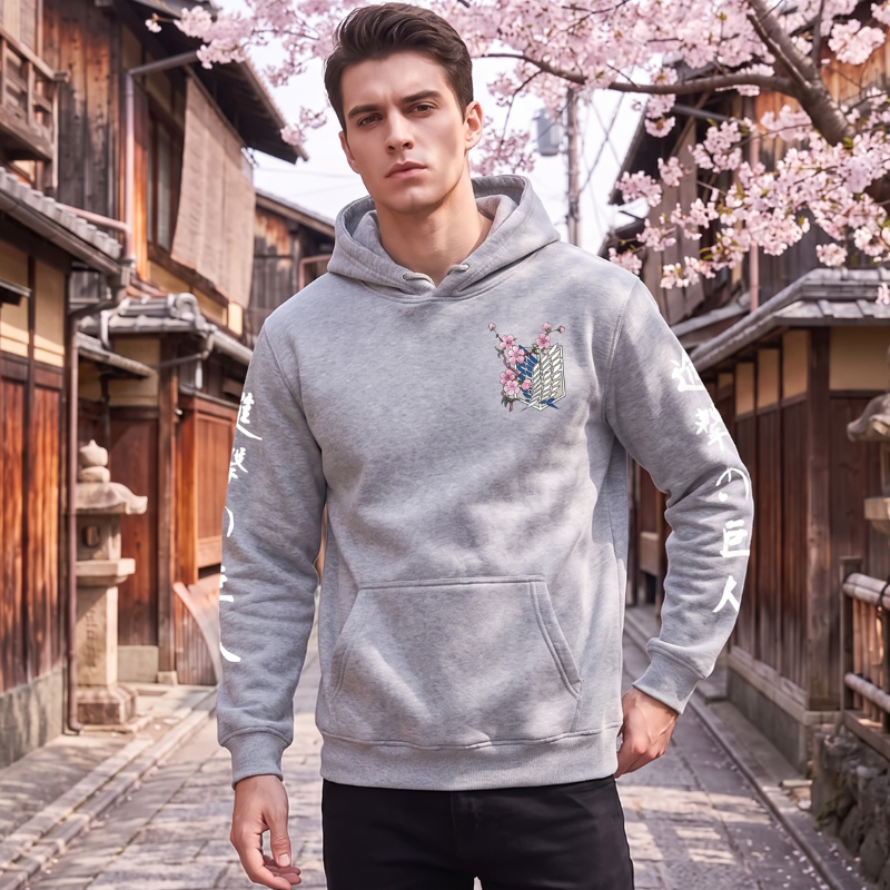 Attack on Titan Cherry Blossom Hoodie