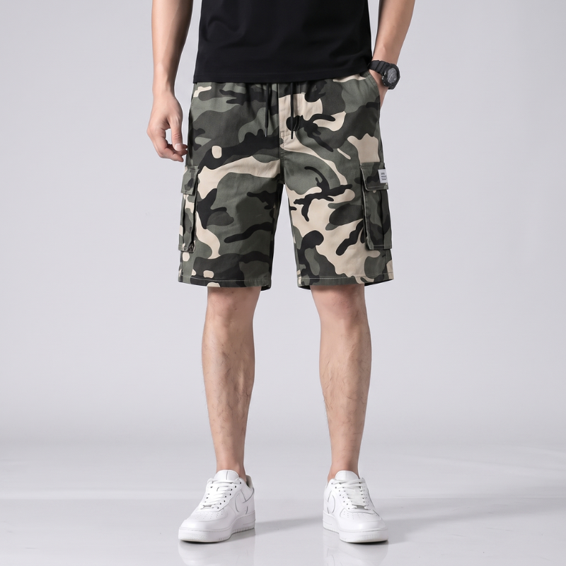 Japanese Cargo Shorts Camouflage