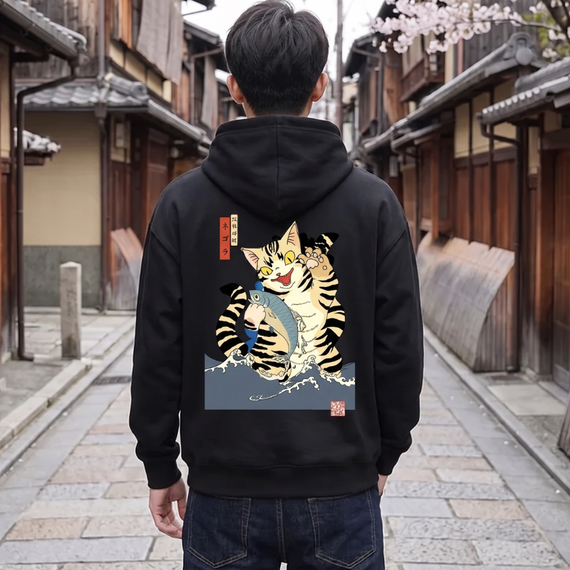 Japanese Neko Cat Hoodie