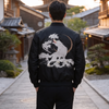 Wolf and Wave Sukajan Bomber Jacket