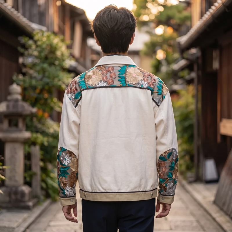 Floral Trucker Jacket