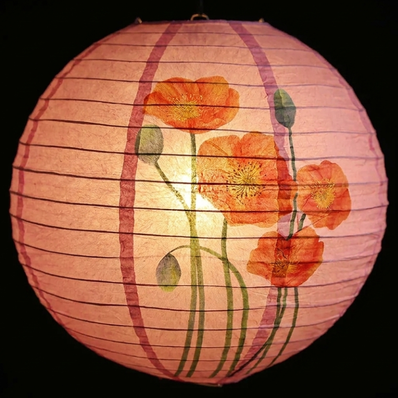 Pink Japanese Flower Lantern