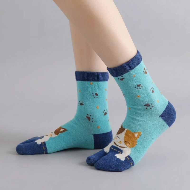 Kawaii Cat Tabi Socks