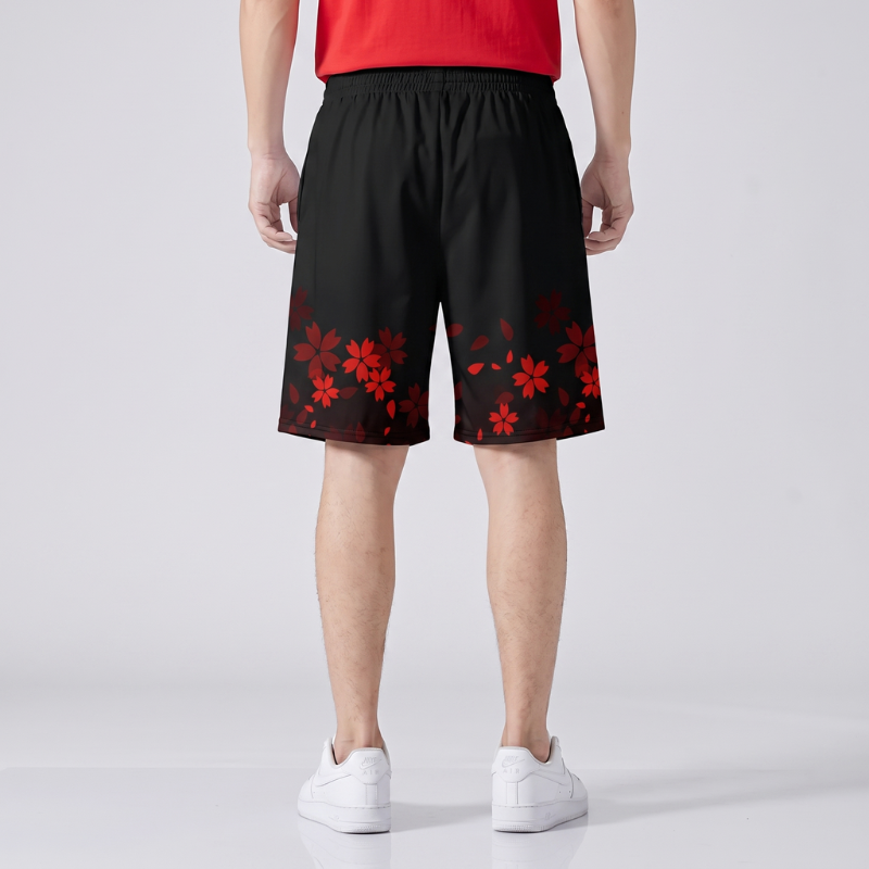 Japanese Fox Print Shorts