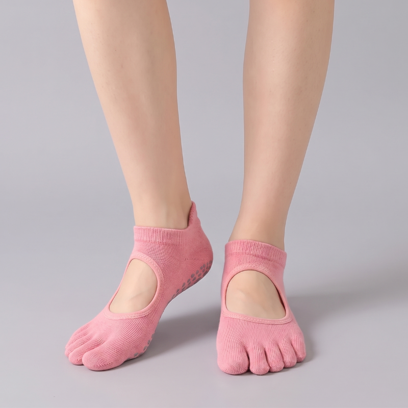 Five-Toe Pilates Grip Socks