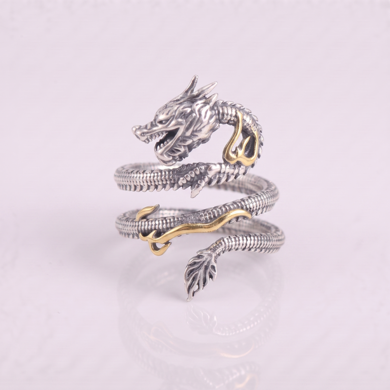 Japanese Dragon Wrap Ring