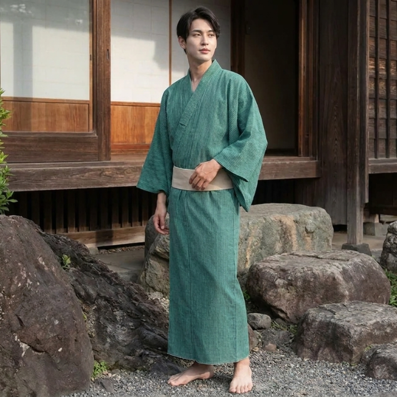 Striped Yukata for Men