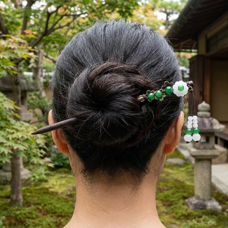 Ume Kanzashi Hairpin