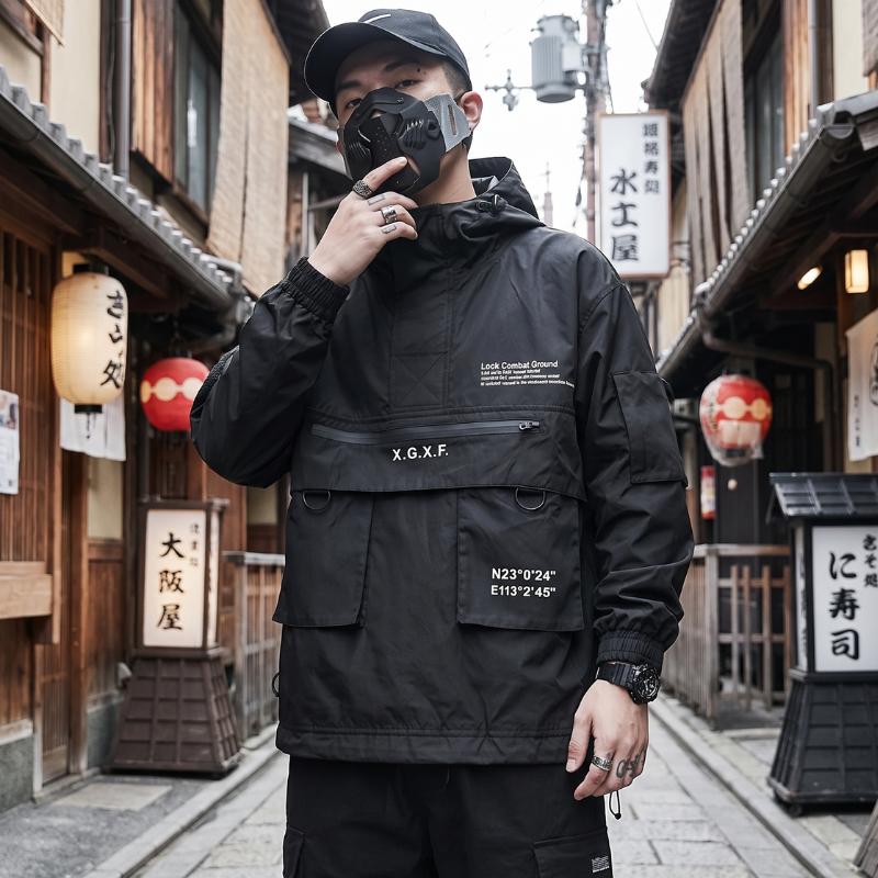 Techwear Cargo Anorak Jacket