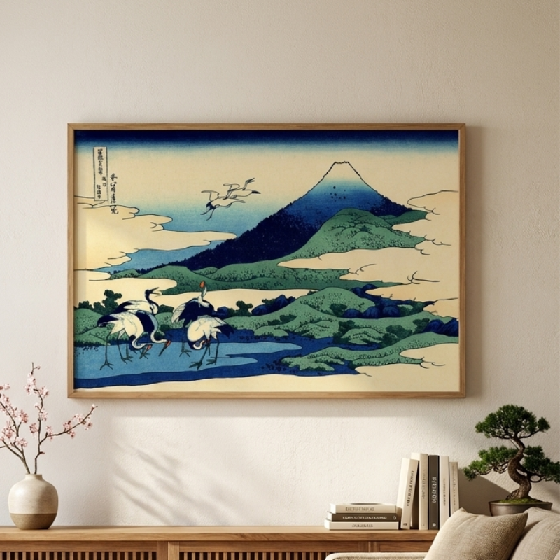 Umezawa in Sagami Province Woodblock Print
