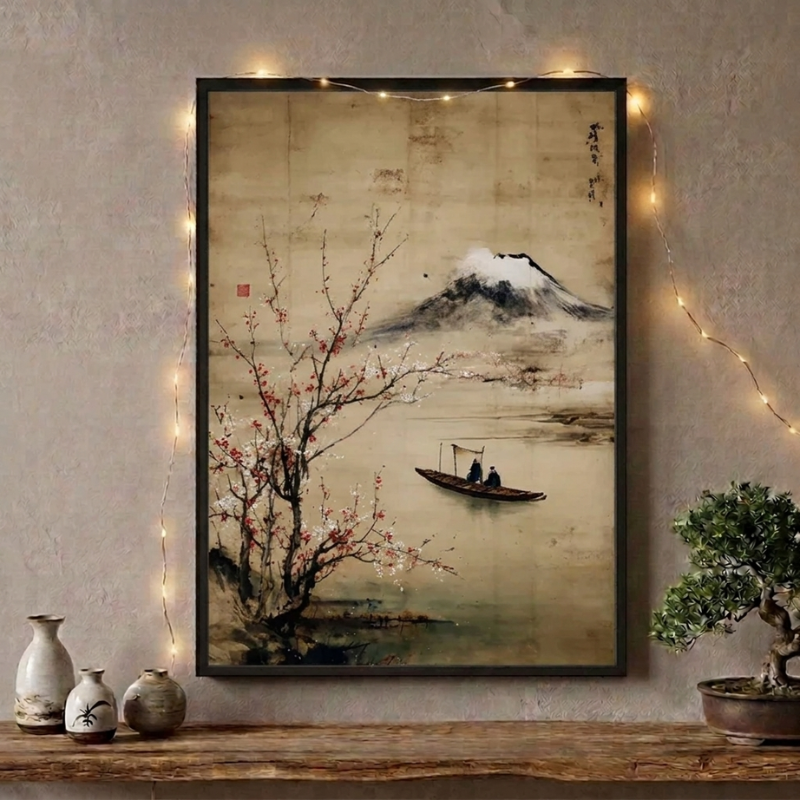 Fisherman Japanese Painting