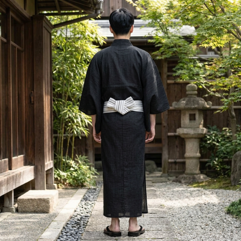Striped Japanese Yukata