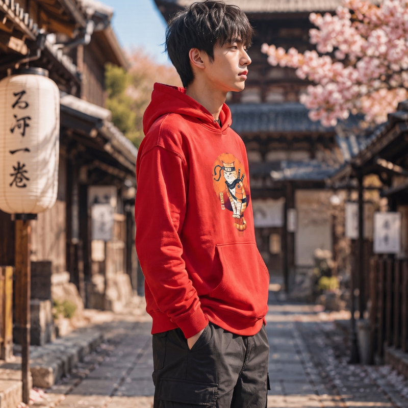 Ninja Cat Samurai Hoodie