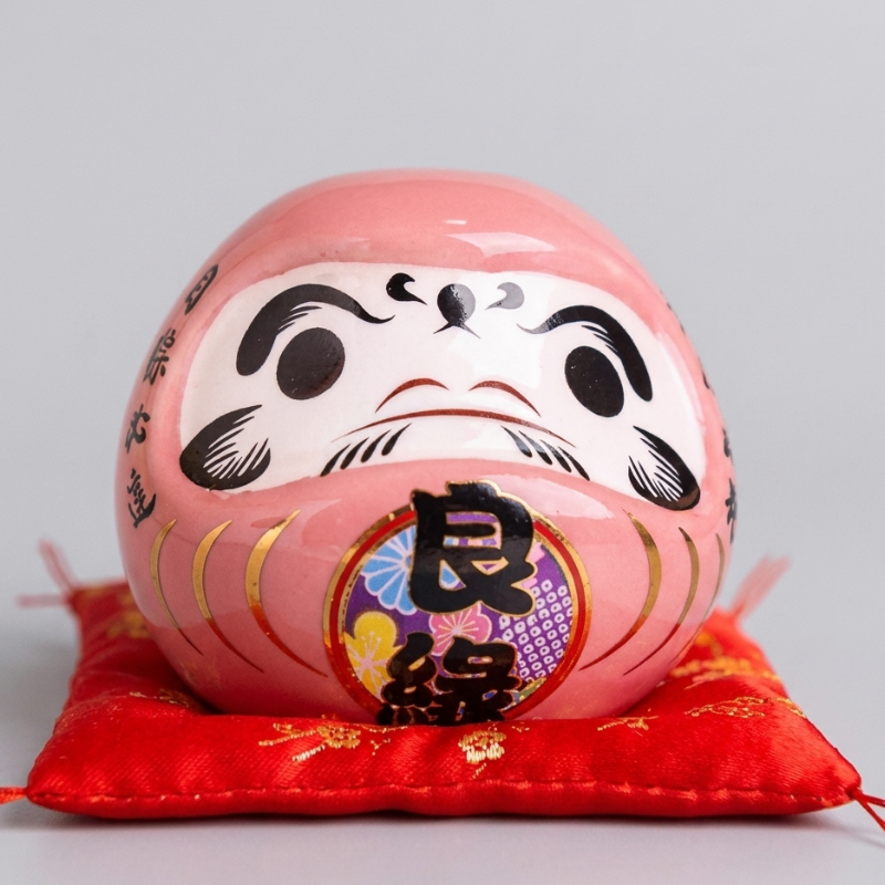 Pink Daruma Doll