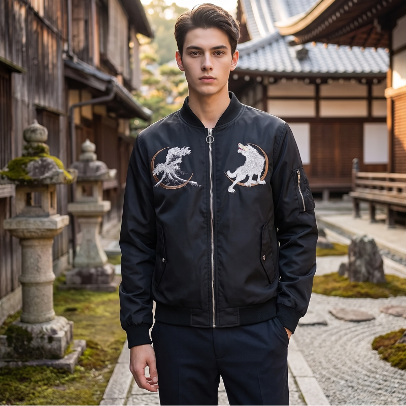 Winter Wolf Bomber Jacket