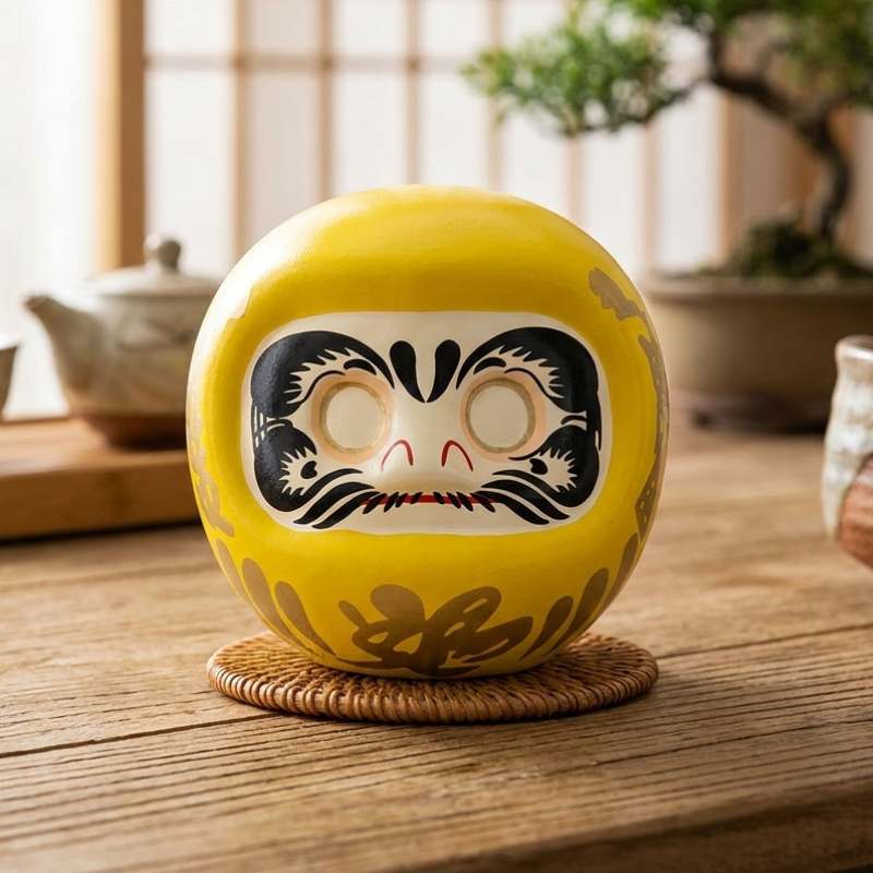 Yellow Daruma Doll