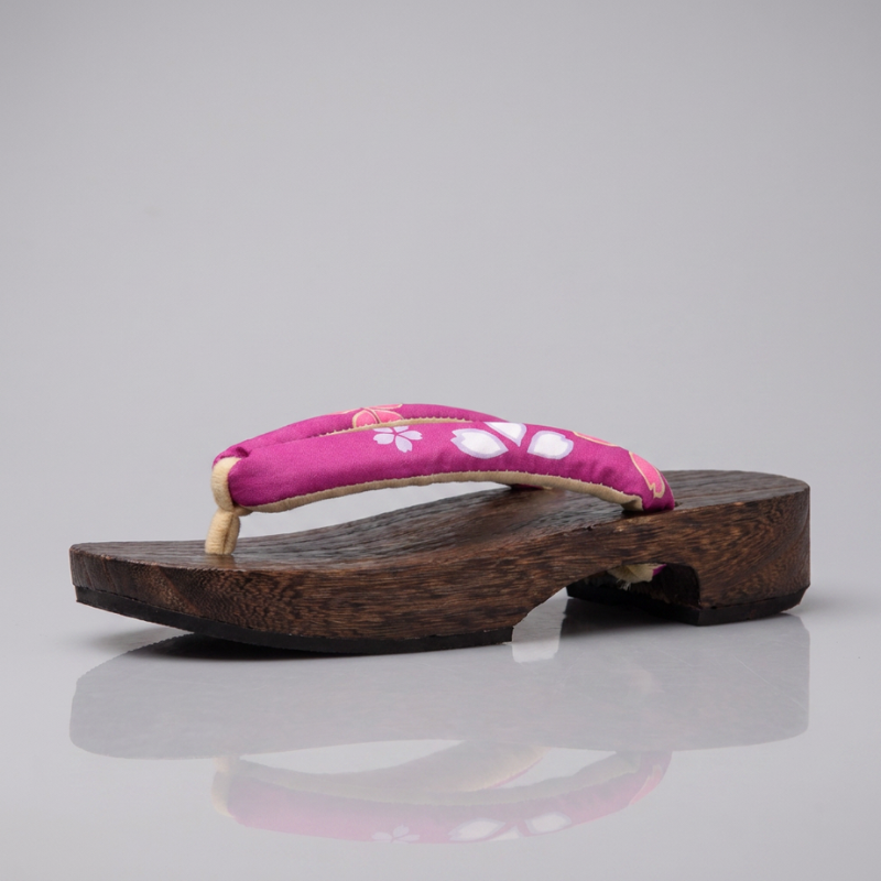 Women Floral Geta Sandals