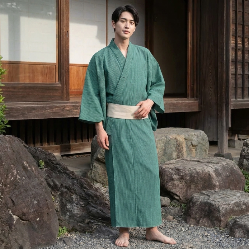 Striped Yukata for Men