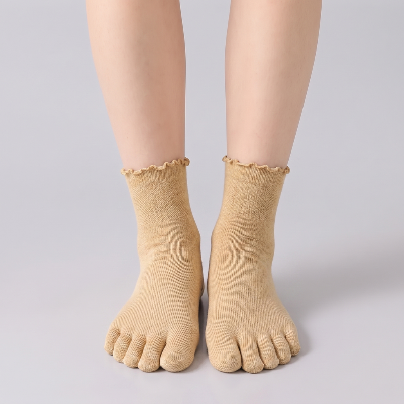 Women's Ruffle Five-Toe Socks