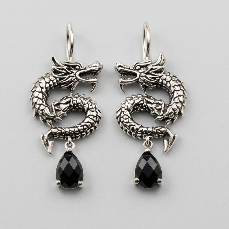 Japanese Dragon Earring
