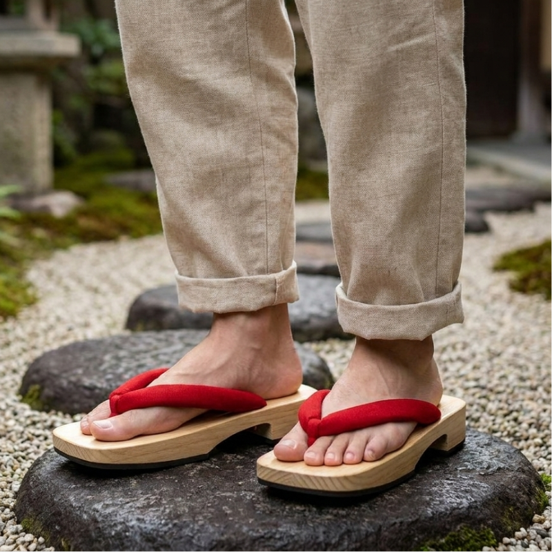 Japanese Bamboo Geta Sandals