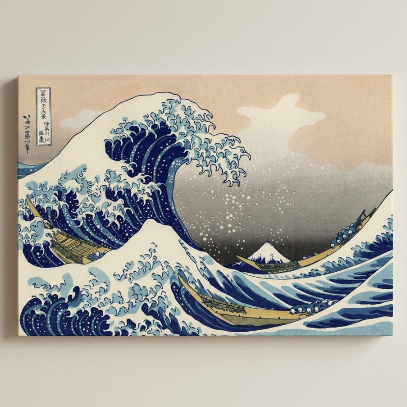 The Great Wave off Kanagawa Woodblock Print