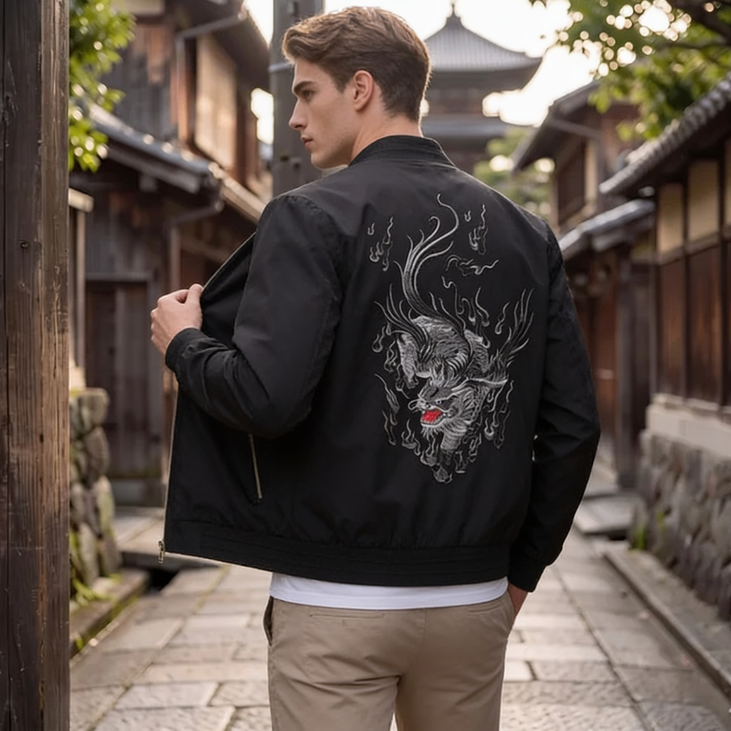 Embroidered Sukajan Bomber Jacket