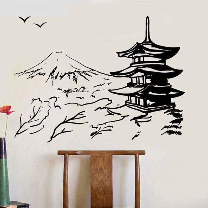 Mount Fuji Wall Decals