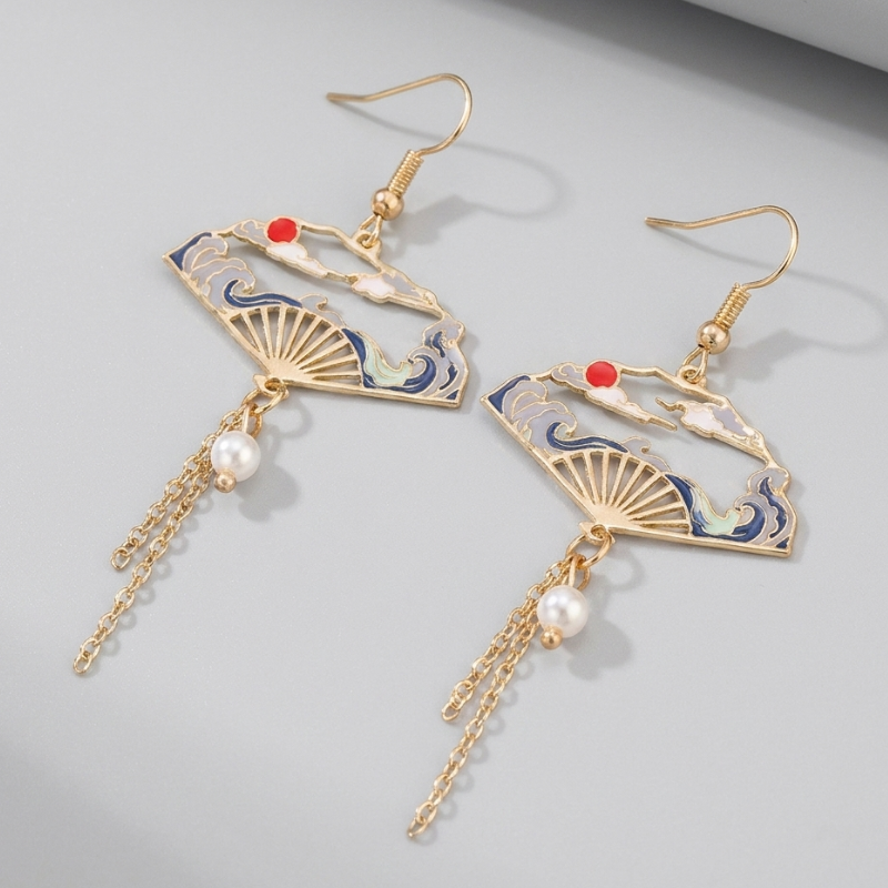 Gold Wave Earrings