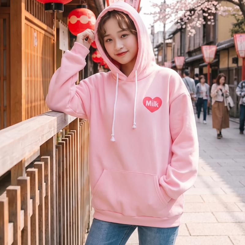 Kawaii Milk Carton Hoodie
