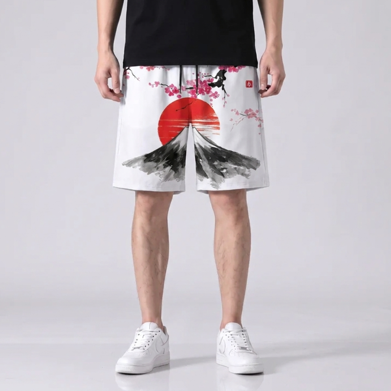 Mount Fuji Beach Shorts