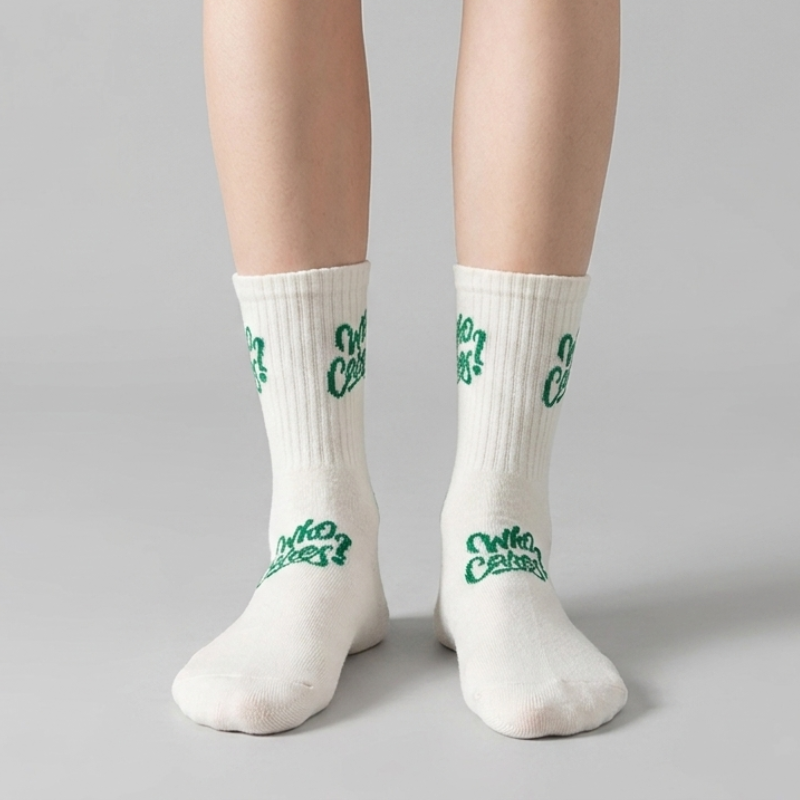 Harajuku Letter Crew Socks