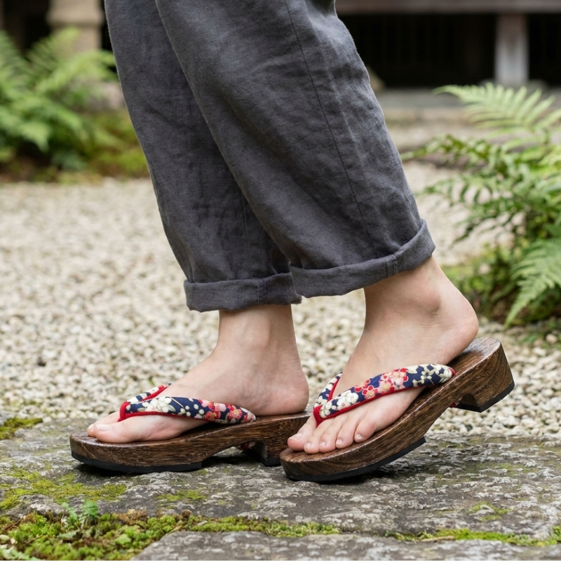 Traditional Wooden Geta Sandals