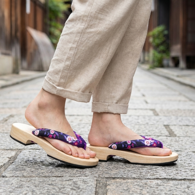Japanese Purple Womens Geta