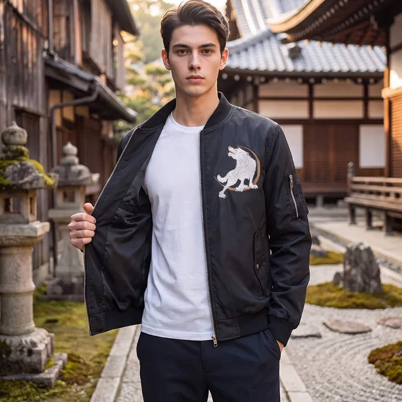 Winter Wolf Bomber Jacket