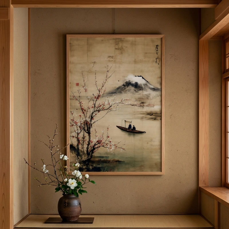 Fisherman Japanese Painting