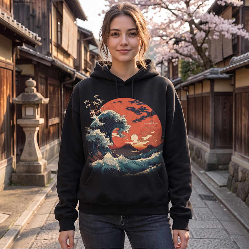 The Great Wave off Kanagawa Hoodie