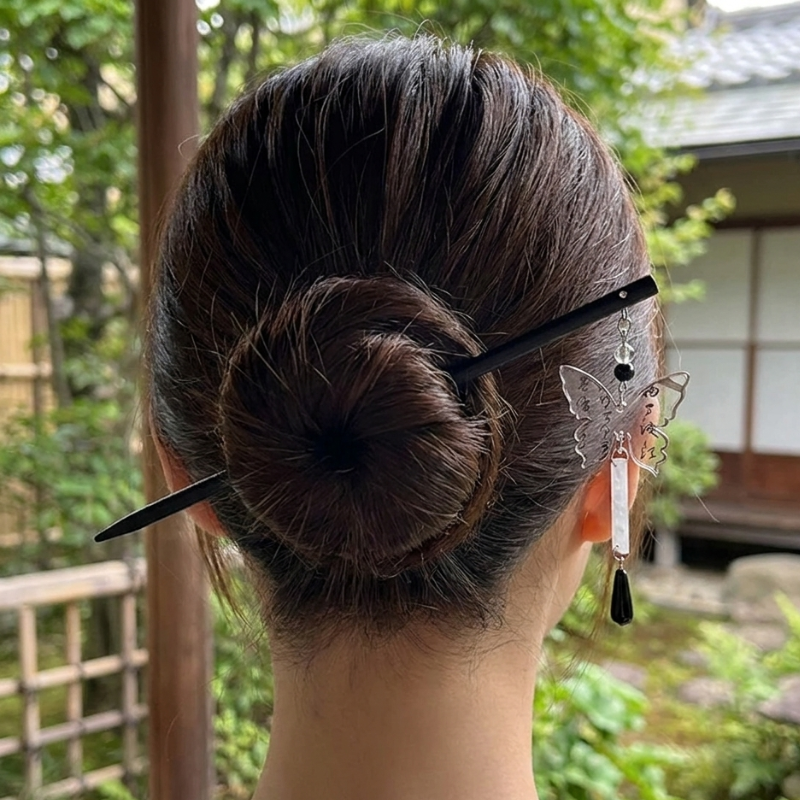 Butterfly Kanzashi Hair Stick