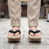 Traditional Black Strap Geta Sandals